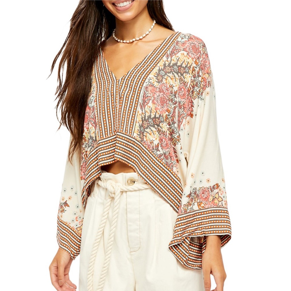 NWT Free People Mix n Match Blouse Large